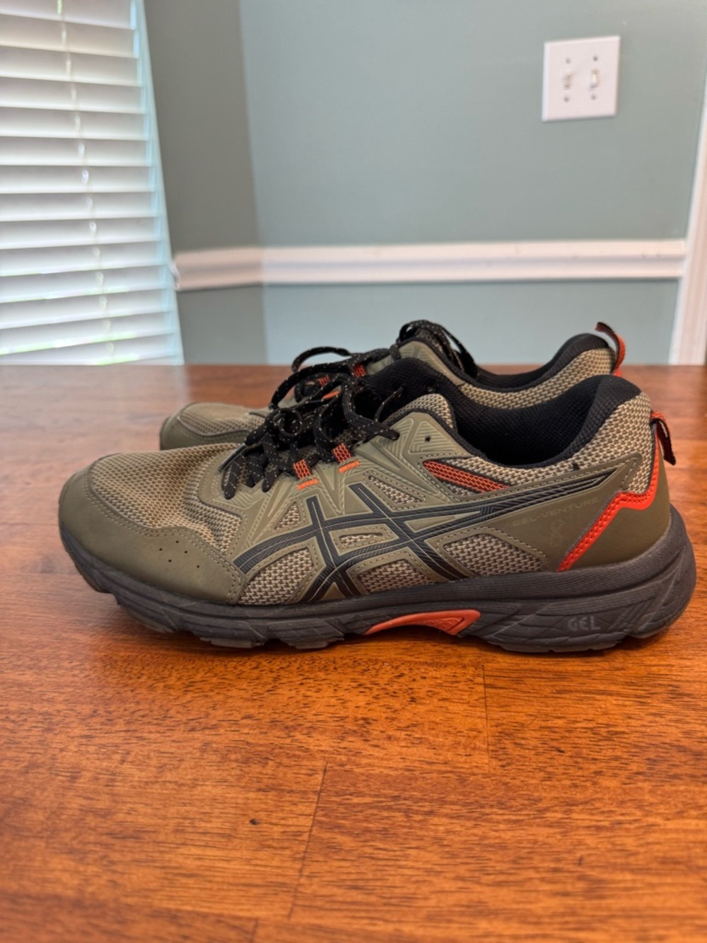 ASICS Gel-Venture 8 Mantle Green Black Men's Size 10.5 Trail Running Shoes - Picture 6 of 10
